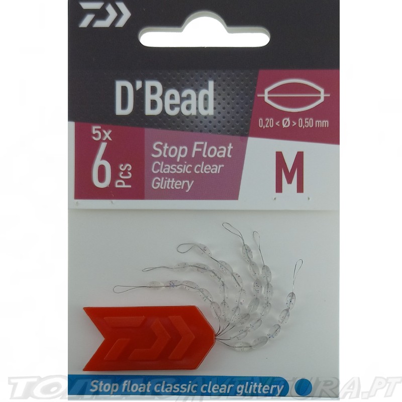 Daiwa D´Bead Stop Float Classic Clear Glittery