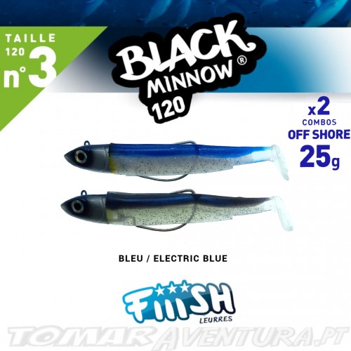 Fiiish Black Minnow nº3 - 120 - 25g 2X Combos Off Shore