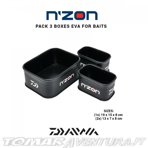 Daiwa N´Zon Set 3 Bolsas Eva Iscos
