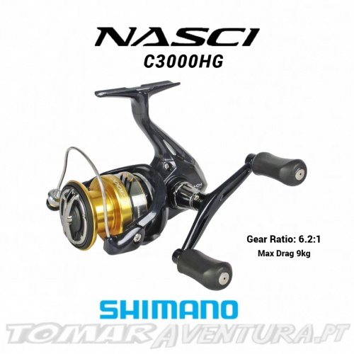 Carreto Shimano Nasci 3000HG FB