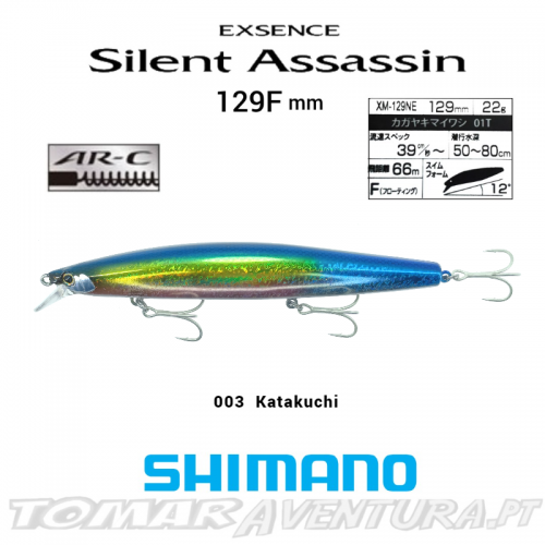 Amostra Shimano EXSENCE Silent Assassin 129F AR-C