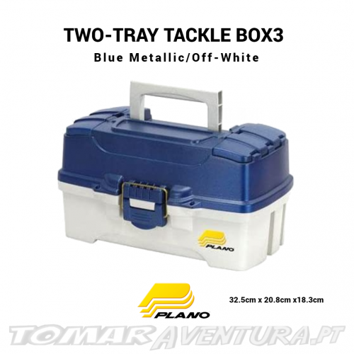 Caixa Plano Two Tray Blue Tackle Box
