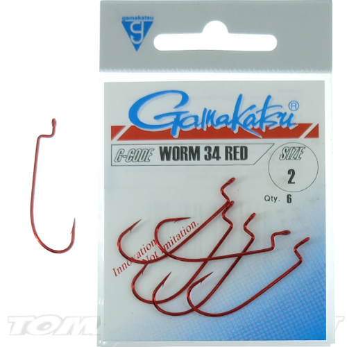 Gamakatsu Worm 34 RED