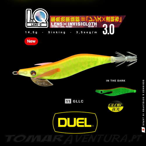 Duel Squid Jig LQ Lens-0 Invisicloth 3,0