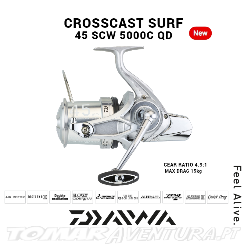 Daiwa Crosscast Surf 45 SCW 5000C QD