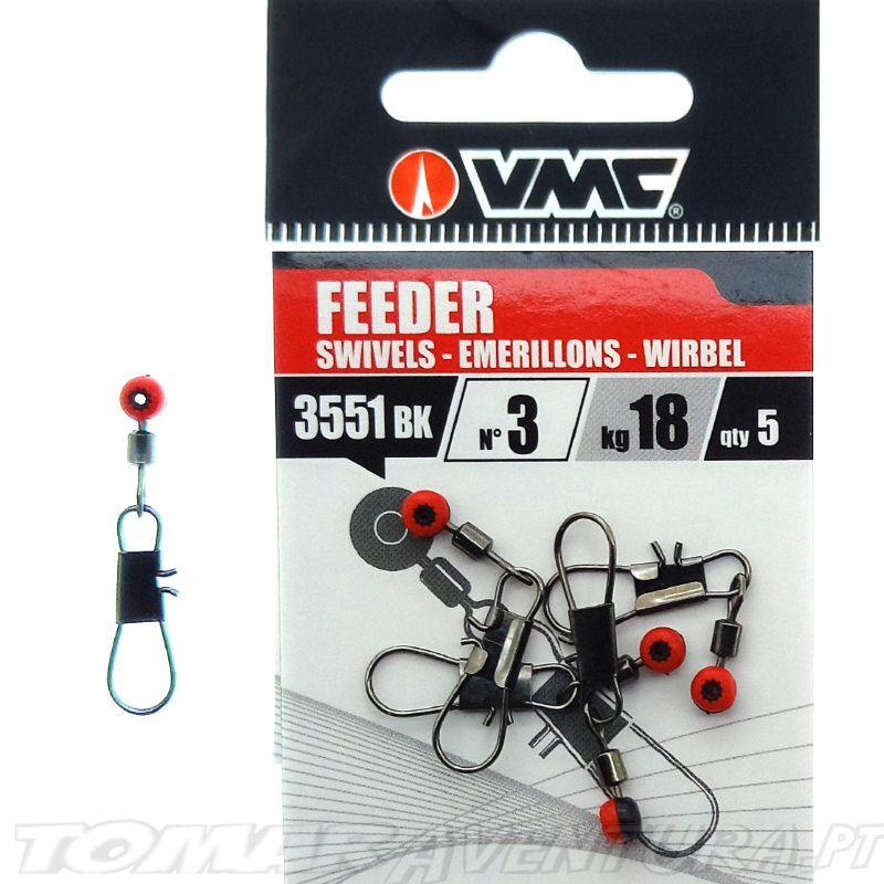 Destorcedor VMC 355BK Feeder Swivels