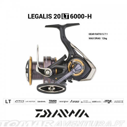 Mulinete Spinning Daiwa Legalis LT 2500 XH