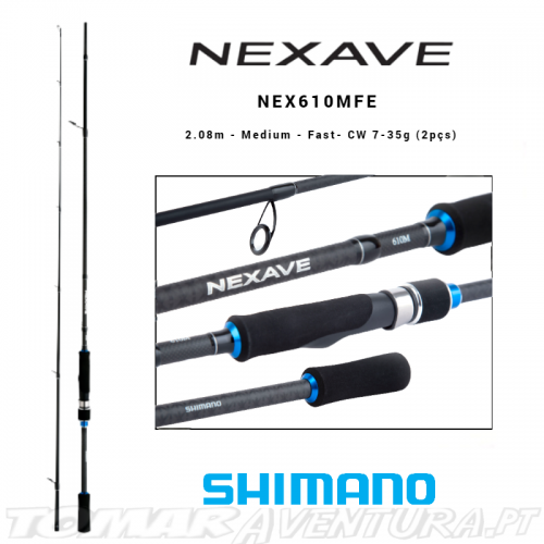 Cana Spinning Shimano Nexave 610MFE 7-35G (2pçs)