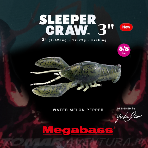 Megabass Sleeper Craw 3" 5/8oz