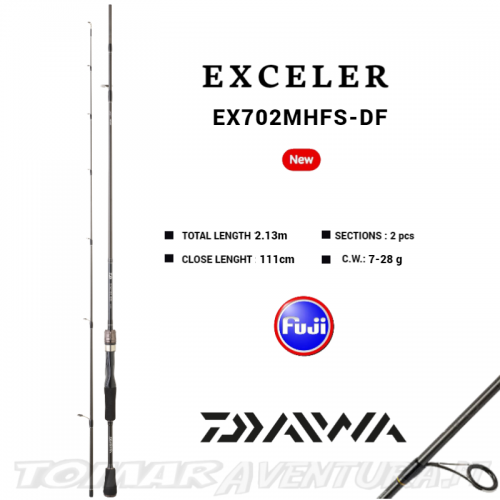 Spinning Rod Daiwa Exceler 702MHFS-DF