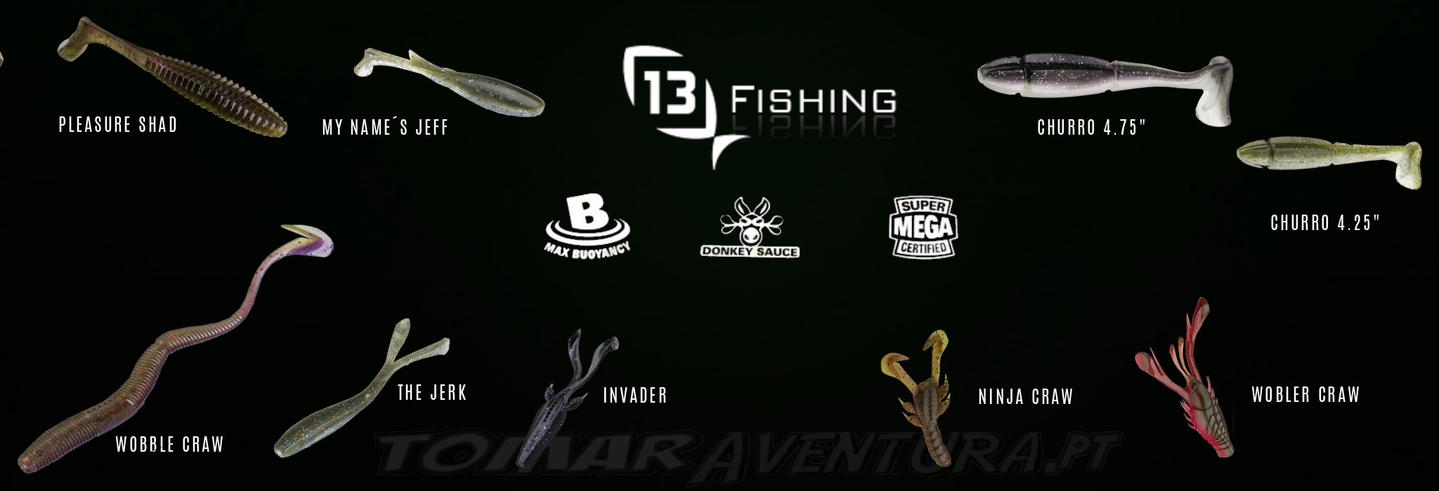 13 FISHING SOFT BAITS